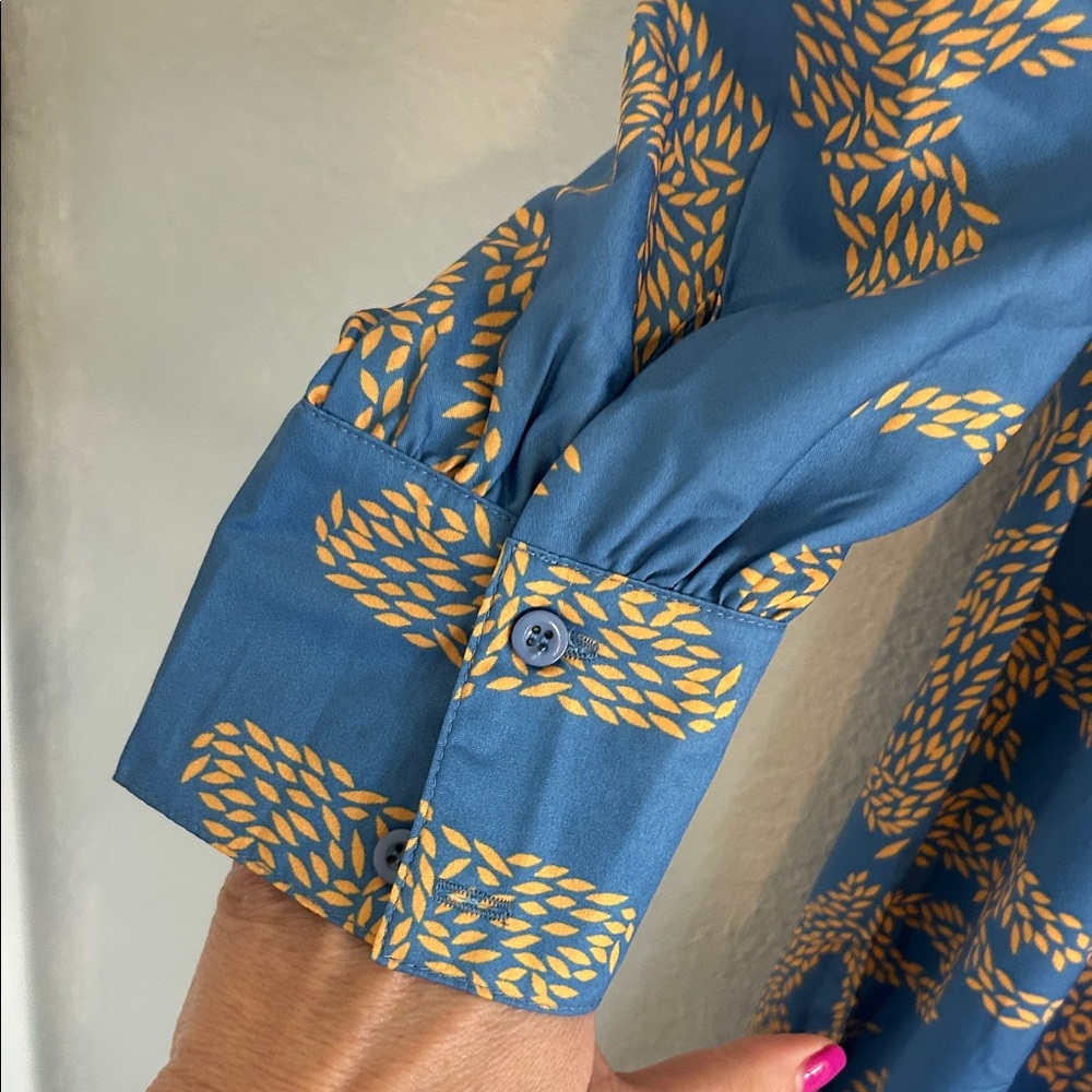 Groovy Blue Patterned sexy Dress - Picture 5 of 13